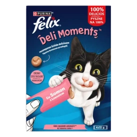 Felix Deli Moments Pasta dla Kota Łosoś 4x10g