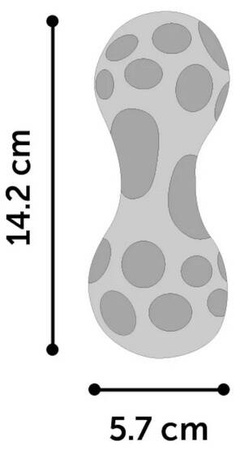 Flamingo Zabawka Dla Psa TPR Hantel Niebieski 14cm