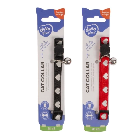 Duvo+ Obroża Dla Kota W Serduszka 24-30cm 10mm