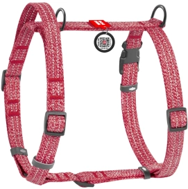 WAUDOG Re-Cotton Szelki Dla Psa Czerwone Adresówka QR S