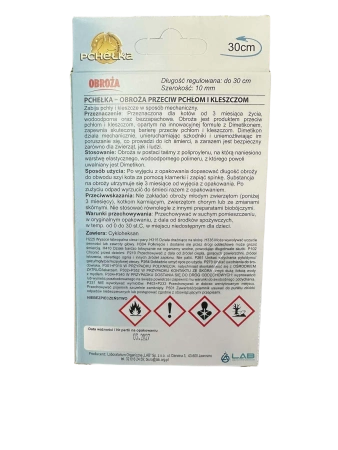 Pchełka Obroża dla Kota na Pchły Kleszcze z Dzwonkiem 30cm