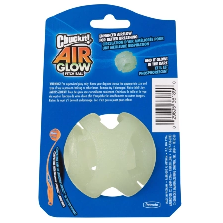 Chuckit! Max Glow Air Fetch Piłka Dla Psa M Świecąca 6,5cm