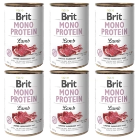 Brit Karma Monoproteinowa dla Psa Jagnięcina 6x400g