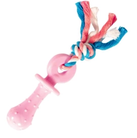 Duvo+ Zabawka Dla Szczeniąt TPR Pastel Smoczek z Liną 18cm