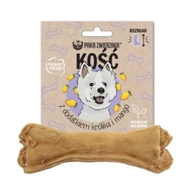 Paka Zwierzaka Kość dla Psa z Królikiem i Mango L 13,5cm