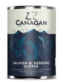 Canagan Mokra Karma dla Psa Puszka 400g Łosoś Śledź