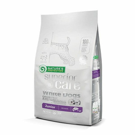 Natures Protection White Dogs Junior All Breeds Salmon 1,5kg