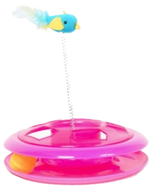 Duvo+ Happy Hoop Zabawka Dla Kota Różowa 26cm