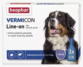 Beaphar Vermicon Krople Na Pchły Kleszcze Dla Psa L 3szt 4,5ml