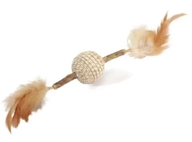 Camon Matatabi dla Kota z Piłką Jutową i Piórkami 30cm