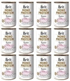 Brit Karma Monoproteinowa dla Psa Królik 12x400g