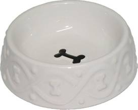 Yarro Miska Ceramiczna Dla Psa Classic Biała 16x5cm