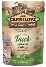 Carnilove Cat Duck & Catnip - kaczka i kocimiętka saszetka 85g