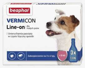 Beaphar Vermicon Dog "S" 3 szt 1,5 ml