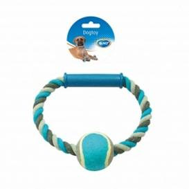 Duvo+ Zabawka Sznur + Uchwyt+ Piłka 18cm