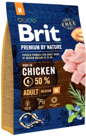 Brit Premium By Nature Adult M Medium 3kg