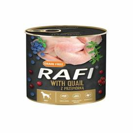 Rafi Puszka 800g Przepiórka Borówka Żurawina Karma dla Psa