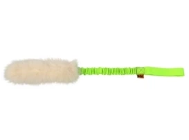 Dingo Szarpak dla Psa z Futrem Owczym Bungee Zielony