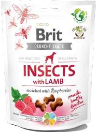 Brit Crunchy Snack Insects with Lamb 200g, przysmak dla psów z jagnięciną