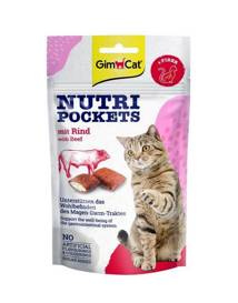 Gimcat Nutri Pockets 60g Beef&Fiber