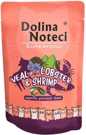 Dolina Noteci Superfood Kot Cielęcina, homar i krewetki saszetka 85g
