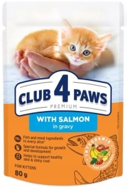 Club4Ł Kitten Karma Dla Kota Juniora Łosoś 80g