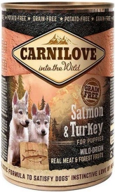 Carnilove Dog Wild Meat Salmon & Turkey Puppy - łosoś i indyk puszka 400g