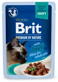 Brit Premium Karma Mokra dla Kota Filety Wołowina Sos 85g