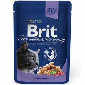 Brit Premium Cat Adult COD Fish Dorsz saszetka 100g