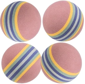 Trixie Piłki tęczowe twarde 4cm 4szt