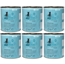 Catz Finefood Classic N13 Śledź Krewetki 6x800g