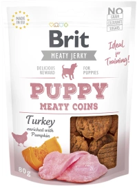 Brit Puppy Meaty Coins Turkey 80g, przysmak dla psa