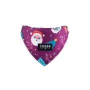 Chaba Chusta Świąteczna Do Obroży Dla Psa Burgund 16x12cm