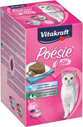Vitakraft Kot 85gx6 Tacka Poesie Gal Multipack 3x łosoś, 3x dziczyzna