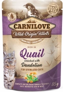 Carnilove Kot Saszetka 85g Quail&Dendelon Dla Kotów Sterylizowanych