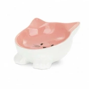 Barry King Miska Ceramiczna dla Kota na Nóżkach Różowa