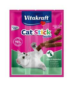 Vitakraft Cat Stick Mini królik + kaczka 4szt (3+1 gratis)