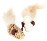 Dingo Zabawka Dla Kota Myszki Sizalowe 2szt