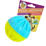 Sum-Plast Zabawka Dla Psa Piłka Piszczałka Kolor Los 6cm
