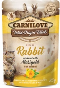 Carnilove Cat Rabbit & Marigold Kitten - królik i nagietek saszetka 85g