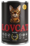 Lovcat Karma Dla Kota Pure Wołowina 400g