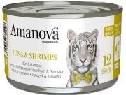 Amanova Mokra Karma dla Kota Tuńczyk Krewetki Bulion 70g