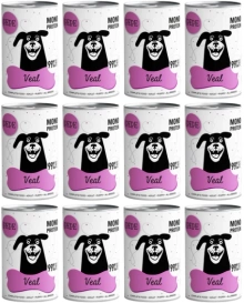 Paka Zwierzaka PEPE Mokra Karma dla Psa Cielęcina 12x400g