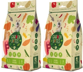 Garden Bites Veggie Friends Large Pounch L Warzywa do Zębów 2x270g
