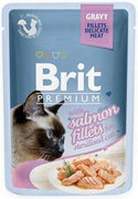 Brit Premium Cat Sterilised Fillets with Salmon sos saszetka 85g