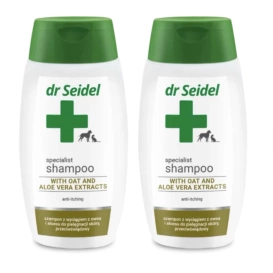 Dr Seidel Szampon dla Psa Owies Aloes 2x220ml