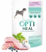 Optimeal Karma Dla Psa Królik Jagody 100g