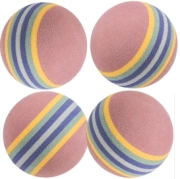 Trixie Piłki tęczowe twarde 4cm 4szt