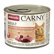 Animonda Kot 200g Carny Kurczak Indyk Kacze Serca Puszka