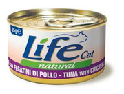Life Cat Puszka 85g Tuńczyk Wątróbka Drobiowa Karma dla Kota